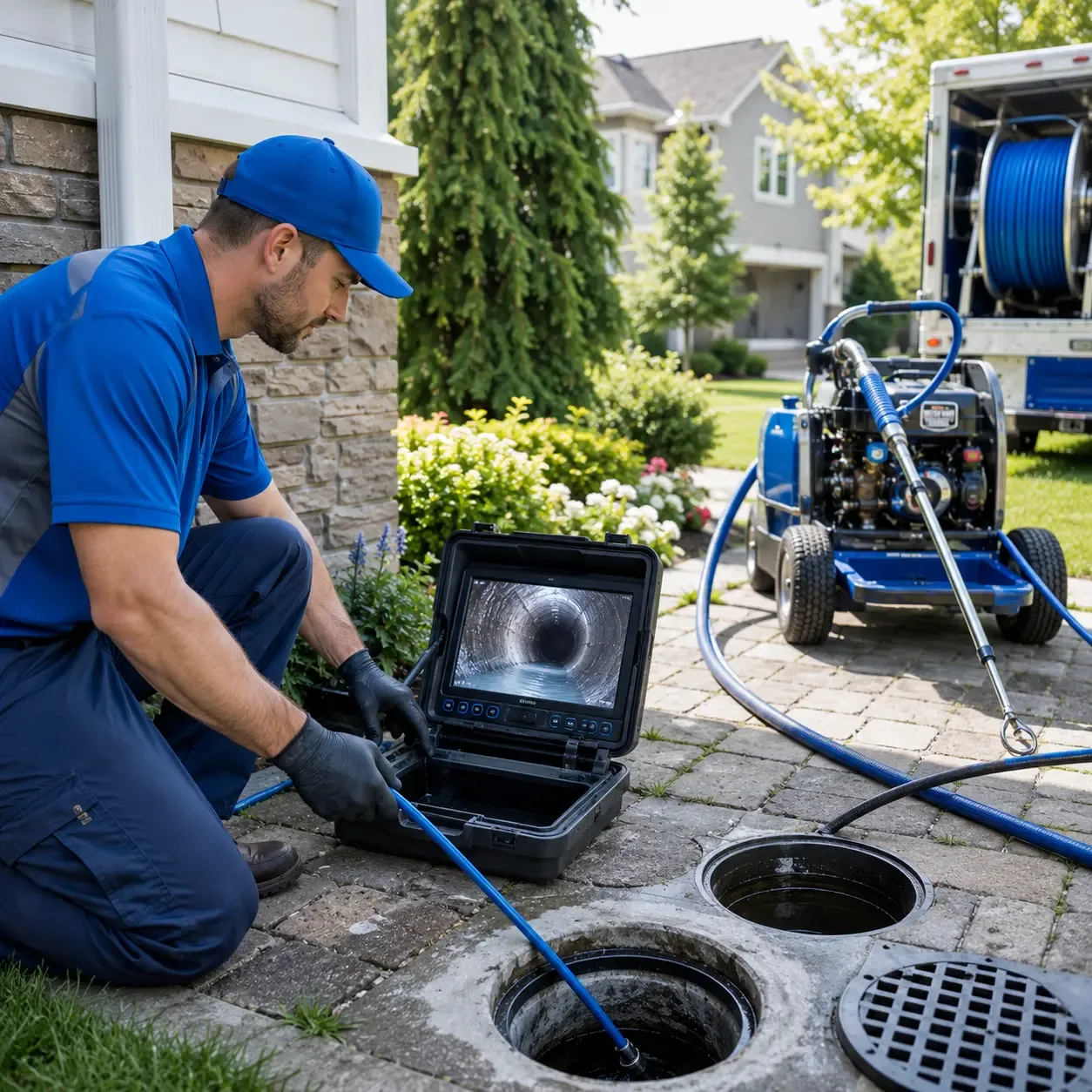 Outdoor drain cleaning professionals serving Hales Corners, WI