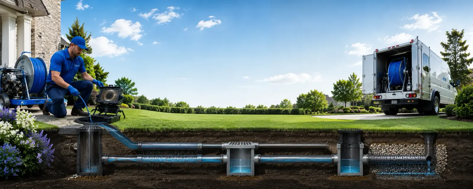 Outdoor drain cleaning information for Hales Corners, WI